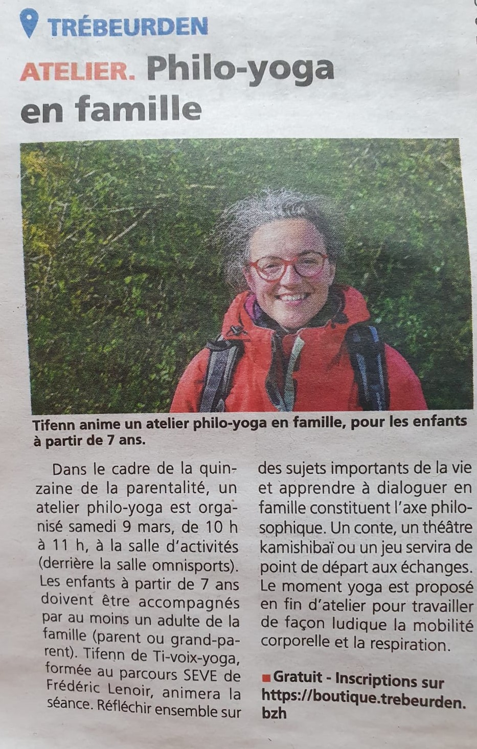 Le Trégor : Philo-yoga en famille avec Tifenn