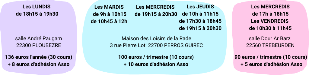 Les cours collectifs de yoga en associations - salles communales