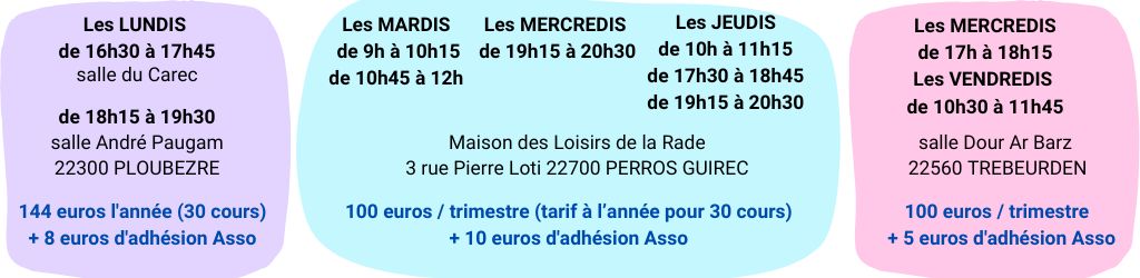 Les cours collectifs de yoga en associations - salles communales